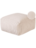 Beliani Pouf MUKKI in Beige - (W) 50 x (H) 30 x (L) 50 cm