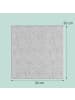 relaxdays 12 x Filzpinnwand in Grau - (B)30 x (H)30 x (T)0,9 cm