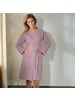 Erwin Müller Piqué Unisex-Bademantel kurz Hohenfels in mauve