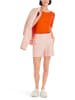 MARC CAIN Uni T-Shirt aus stretchigem Cotton-Ripp in Gelb