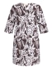 CARTOON Sommerkleid mit Muster in Weiß/Braun