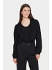 SAINT TROPEZ Strickjacke MilaSZ Gerade Passform in Black