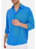 Megaman Hemd Oversize Fit Basic Herren in Blau