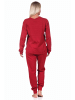 NORMANN Wende Pyjama langarm Schlafanzug - 70863 in rot