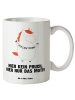 Mr. & Mrs. Panda XL Tasse Einhorn Dankeschön mit Spruch in Weiß