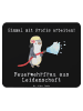 Mr. & Mrs. Panda Mousepad Feuerwehrfrau Leidenschaft mit Spruch in Schwarz