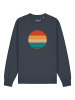 wat? Apparel Sweatshirt Retro Sunset Ocean in India Ink Grey