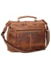 Greenburry Vintage Handtasche Leder 32 cm in brown