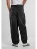 Urban Classics Urban Classics Tapered Heavy Ounce Baggy Jeans in black washed