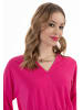 faina Cropped Langarm-Shirt in Pink