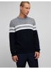 HECHTER PARIS Rundhals-Pullover in midnight blue