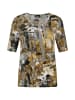 GOLDNER Kurzgröße:  Shirt Shirt in grau / goldfarben / gemustert
