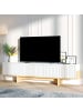 CALICOSY TV-Möbel HELYO in Weißeiche - (W) 180  x (H) 44,6  x (L) 30  cm