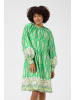 Cream Kleid CRAmina Feminine in Green Paisley Border