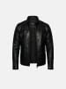 KOROSHI Biker-leder-effektjacke in Schwarz