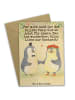 Mr. & Mrs. Panda Grußkarte Hochzeit Pinguin Design mit Spruch in Weiß