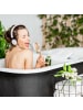 relaxdays Badewannenablage Tabelett in Weiß