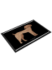 Mr. & Mrs. Panda Schmutzfangmatte Hund Dogge ohne Spruch in Schwarz