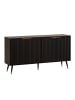 FineBuy Sideboard in Schwarz / Spanplatte / 150x39x81