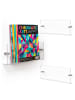 relaxdays 3 x Zeitschriftenhalter in Transparent - (B)48 x (H)14,5 x (T)5,5 cm