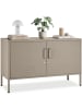 tectake Sideboard, Kippschutz, höhenverstellbare Füße, 100 x 42,5 x 65 cm