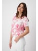 monari T-Shirt in pink smoothie gemustert