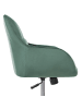 Beliani Bürostuhl PALMDALE in Grün/Schwarz/Gold - (W) 58 x (H) 84 x (L) 61 cm
