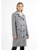 DreiMaster Damen Übergangsmantel Aus Wollgemisch in Grau Melange