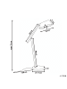 Beliani Büroleuchten LEONIS in Grau - (W) 18 x (H) 72 x (L) 48 cm