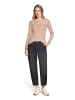 BETTY & CO Ringelshirt mit U-Boot-Ausschnitt in Brown/Cream