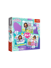 Gabby's Dollhouse 3in1-Puzzle, Gabby Trefl 34871 Aktivitäten