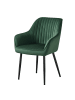 SONGMICS Esszimmerstuhl Tyra in Grün - (B)62.5 x (H)85 x (T)60 cm