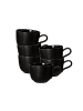 Seltmann Weiden 6er Set Kaffeetassen Liberty Velvet Black in Schwarz 260 ml in schwarz