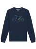 wat? Apparel Sweatshirt Fahrrad by night in Dunkelblau