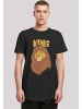 F4NT4STIC Long Cut T-Shirt Disney The König der Löwen Mufasa King in schwarz