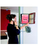 Durable Sichttafelständer Sherpa Wall Wanddisplay mit 10 Tafeln rot/schwarz
