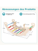 COSTWAY 4 in 1 Kletterbogen mit Sitz ab 1 Jahre in Bunt