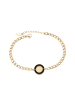 faina Women Curb Chain Bracelet in Gold Black
