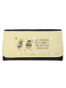 Mr. & Mrs. Panda Portemonnaie Hummeln Kleeblatt mit Spruch in Gelb Pastell