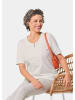 GOLDNER Elegantes Jerseyshirt mit Rundhals in cremeweiß