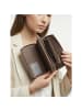 Lazarotti Bologna Leather XL Double Zip-Around Geldbörse RFID Leder 20 cm taupe