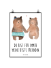 Mr. & Mrs. Panda Bild Bär Freundin mit Spruch in Weiß