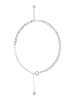 gaya Women Necklace in Silver White