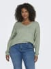 ONLY Carmakoma Strickpullover in Basil
