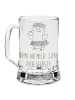 Mr. & Mrs. Panda Gravur Bierkrug Pinguin Kokosnuss mit Spruch in Transparent