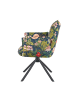 DUBI Möbel 2er-Set: Drehstuhl Mika-Nevio in Blumen - (B)60 x (H)88 x  (T)63 cm