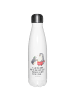 Mr. & Mrs. Panda Edelstahl Trinkflasche Pinguin mit Kind mit Spruch in Weiß