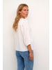Kaffe Langarm-Bluse KAsonja Loose fit in Chalk