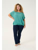 KAFFE curve Kurzarm-Bluse KCami Loose fit in Teal