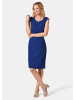 GOLDNER Kleid Strukturiertes Jerseykleid in royalblau